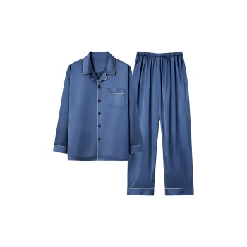 MIIOW Pajama Set Men's Elegant Blue