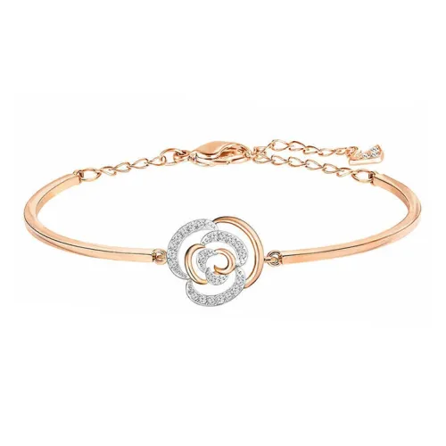 Swarovski Bracelets Women's White Gold/Rose Gold Plated