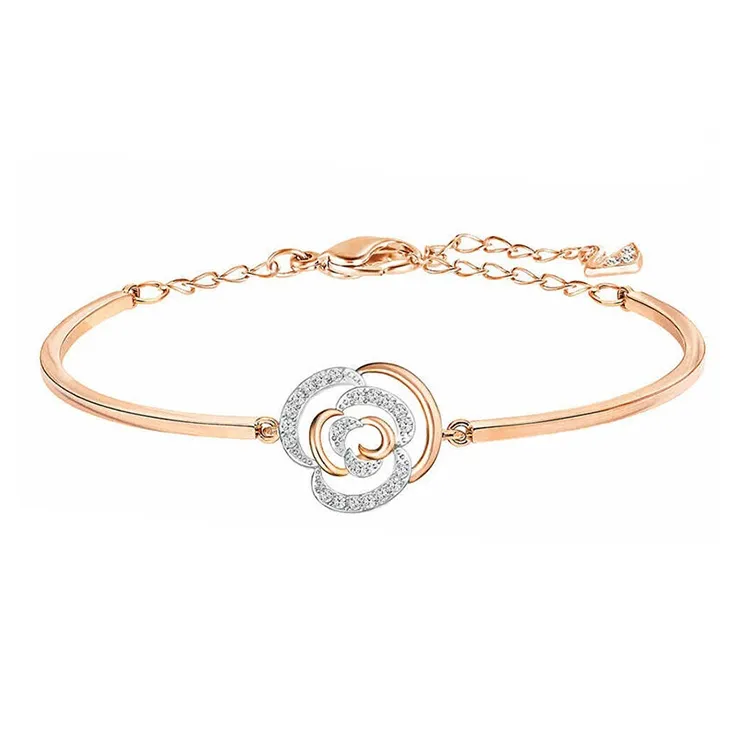 Swarovski Bracelets Women's White Gold Plated/Rose Gold-0