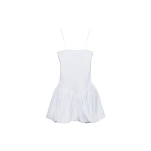 ZARA Slip Dresses Women's White