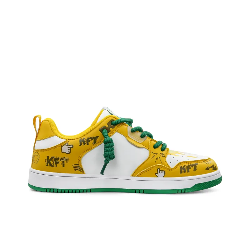 KFT Anti Slip Wear Resistant Low Top Skateboard Shoes Unisex-16