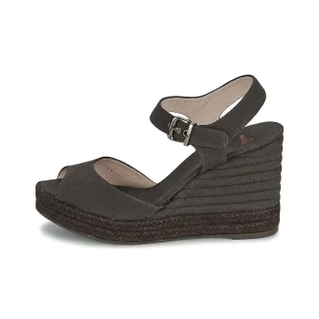 Castañer One Strap Sandals Wedge Heel Women's Brown