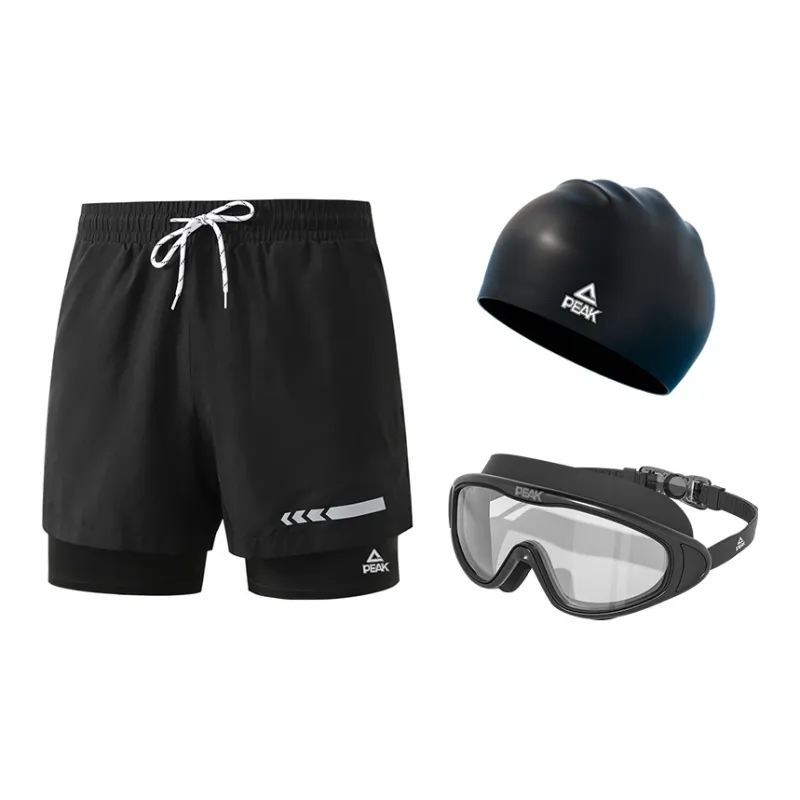 PEAK Swimming Sets Polyester Beach Pool Men's Black-2