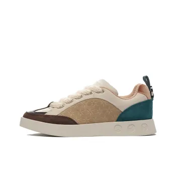 LI NING 1990 Wind Chimes Anti Slip Wear Resistant Low Top Skateboard Shoes Men's Beige Brown Green