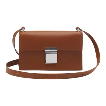 Maison Kitsune Cow Leather Shoulder Bag Crossbody Bag Women's Brown