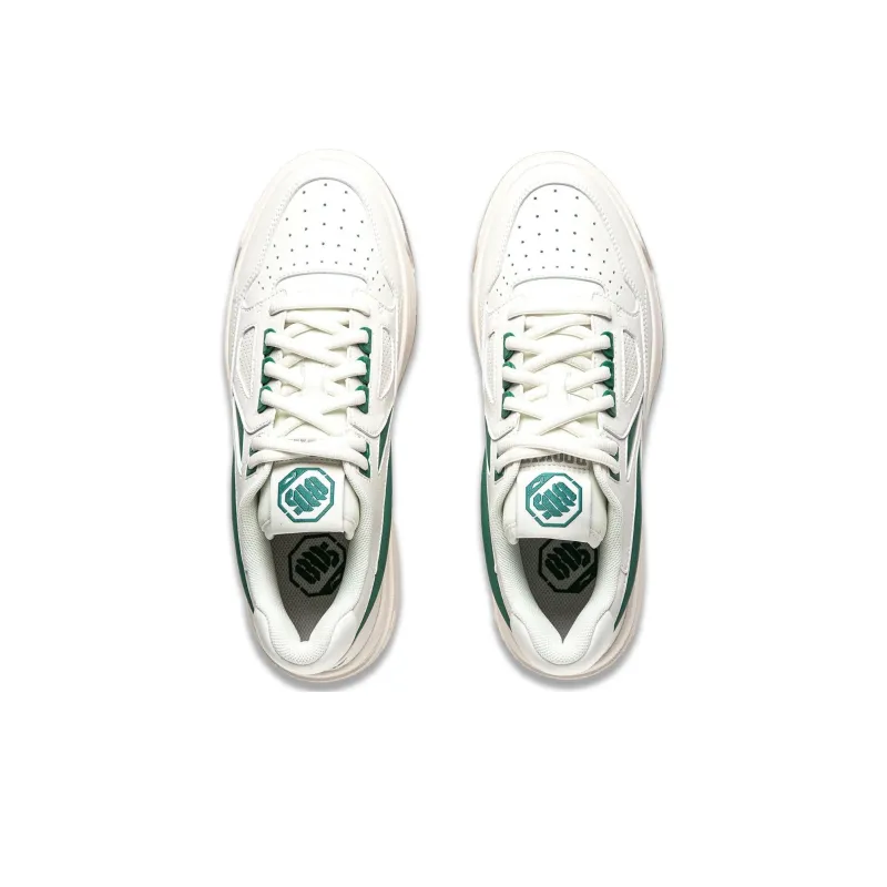 LiNing New Arrival Cushioning Anti Slip And Wear Resistant Rebound Low Top Basketball Shoes Men's Beige Green-3