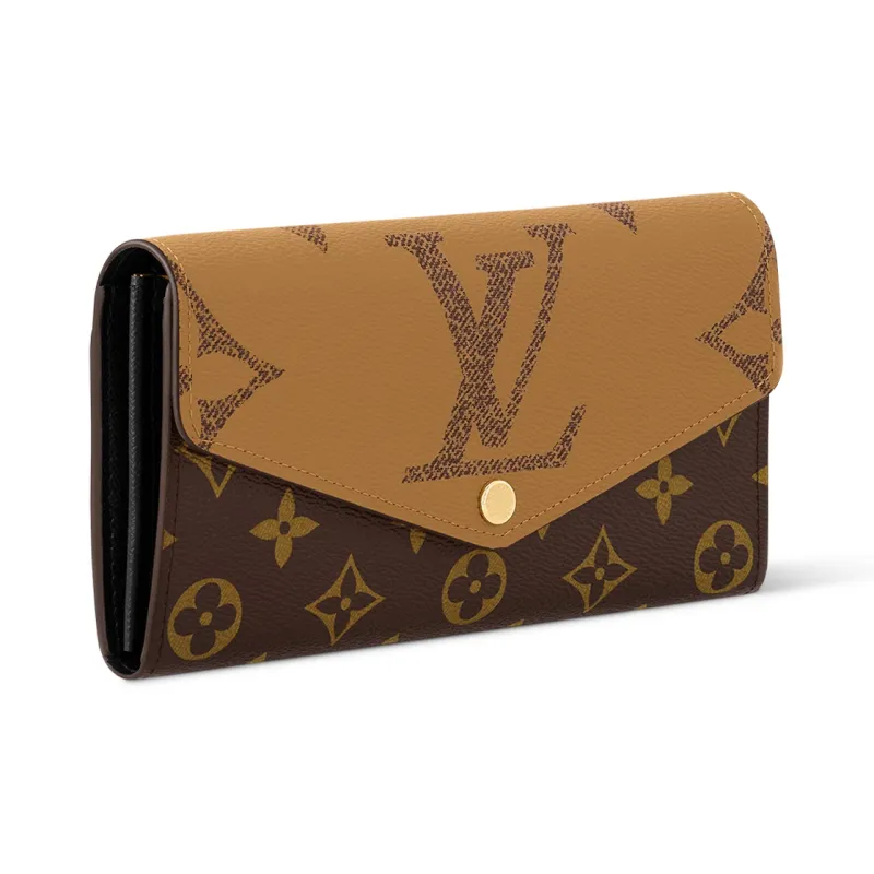 LOUIS VUITTON Sarah Wallet Monogram Reverse Brown-1