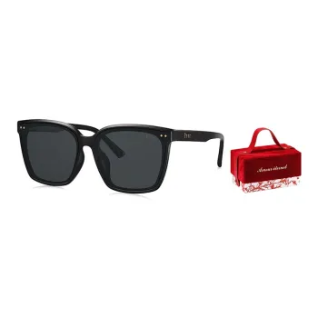 Prsr TR/Memory Plastic TR90 Square Sunglasses Women's Black