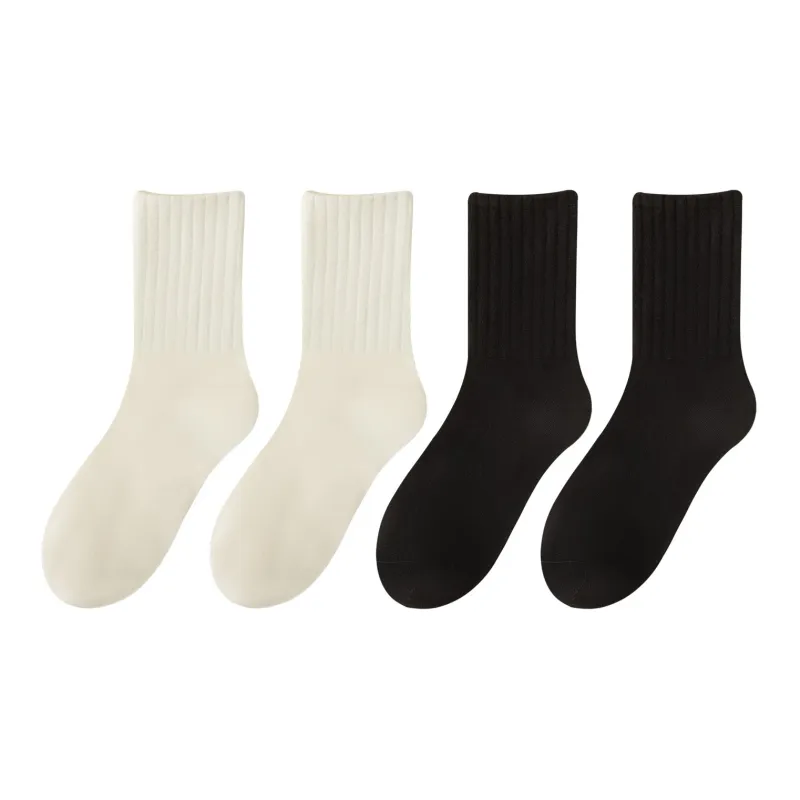 XXLLG Mid Calf Socks Women's 4 Pack-5