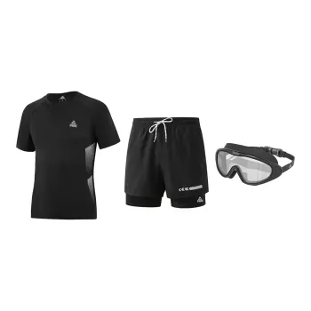 PEAK Swimming Sets Polyester Beach Pool Men's Black