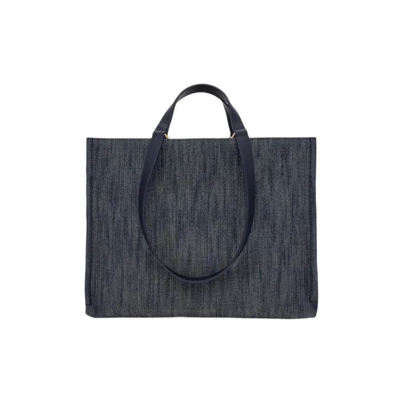 FERRAGAMO Denim Tote Bag, Shopping Bag, Shoulder Bag, Handbag Medium Size Women's Denim & Natural-1