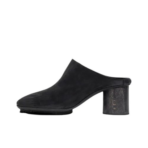 UMA WANG Block-heel Leather Mules