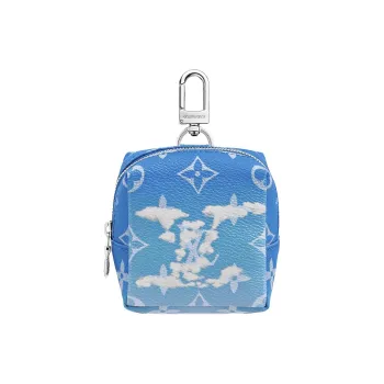 LOUIS VUITTON Squared Pouch Bag Charm Clouds Monogram