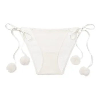 Victoria's Secret PINK DREAM ANGELS Bridal Tulle Rufe Pm Sg Bi Panty/CW Underpants Women's 1 Pack Coconut White