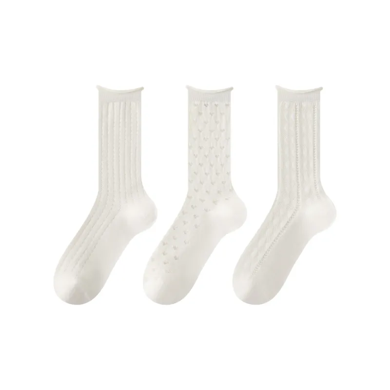 XXLLG Mid Calf Socks Women's 3 Pack-9