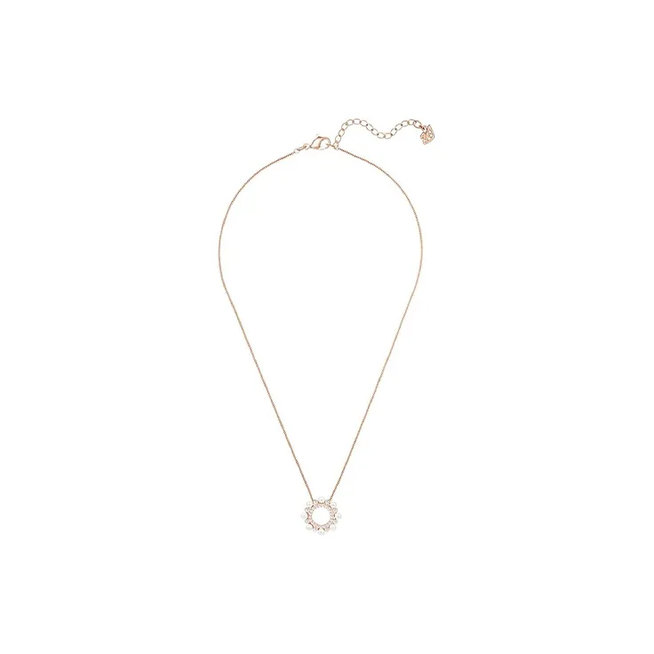 Swarovski Major Necklaces Women's Rose Gold Tone Plated-1