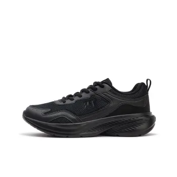 361° Cushioning Anti Slip Wear Resistant Breathability Low Top Running Shoes Women's Black Gray