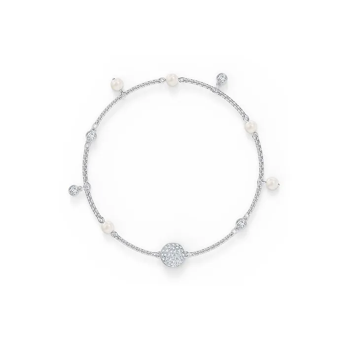 Swarovski Remix Collection Rhodium Plated Bracelets Women's White Gold Plated-0