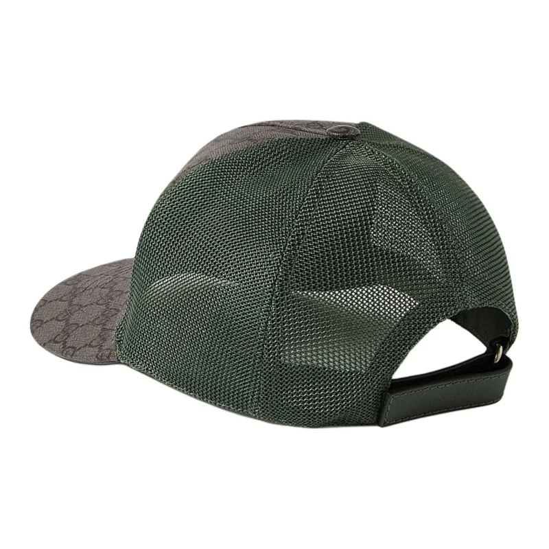 GUCCI Cotton Baseball Caps Men's Green-2