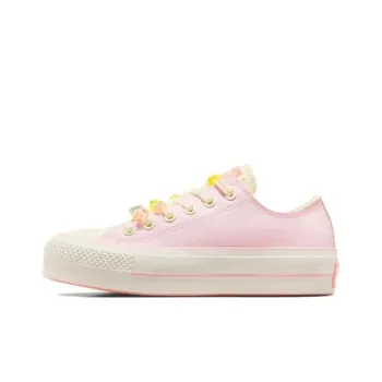 Converse All Star Lift Durable Breathable Low Top Canvas Shoes Women's Pink