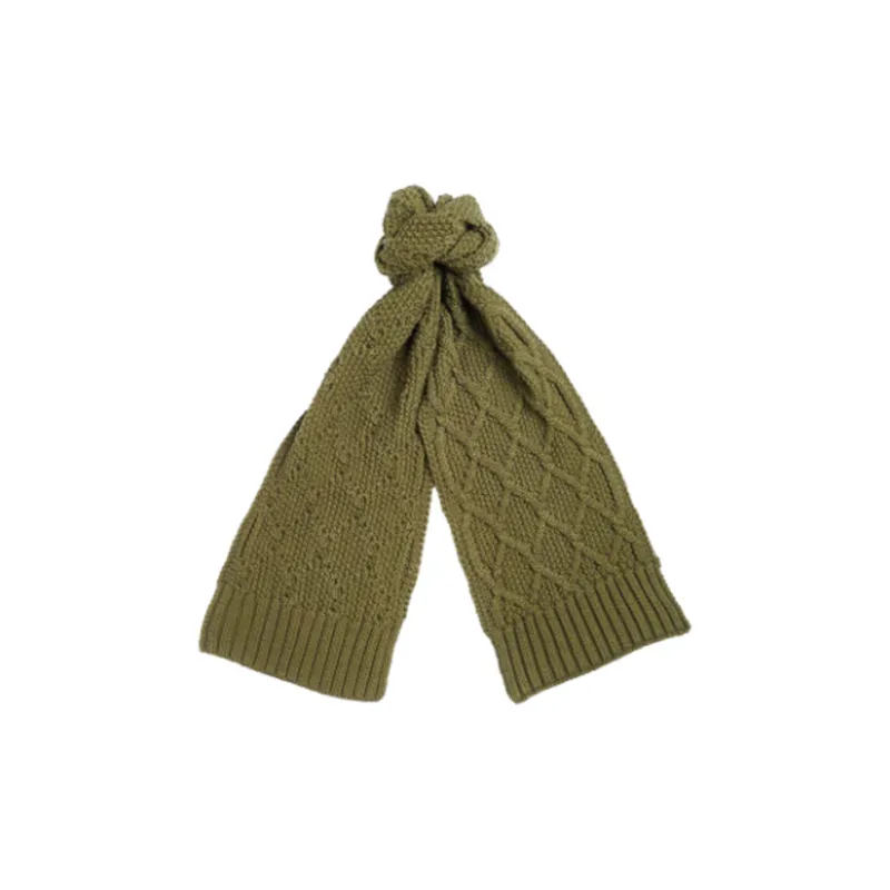 BARBOUR Acrylic Beanies Women's Olive-2
