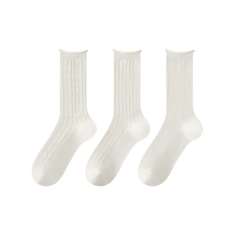 XXLLG Mid Calf Socks Women's 3 Pack-5