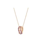 Purple/Rose Gold-Tone Plated