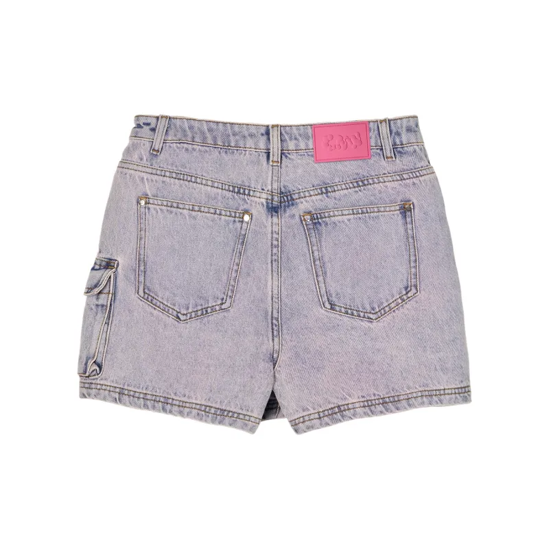 CANOTWAIT_ Denim Shorts Women's Purple-1