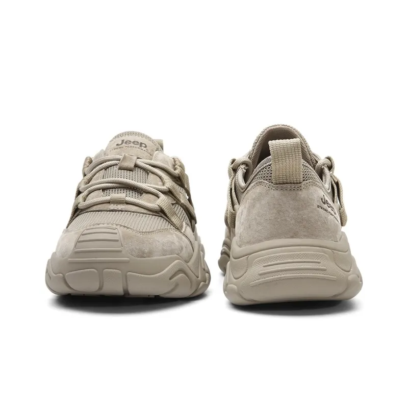 Jeep Low Top Outdoor Shoes Unisex Khaki-3