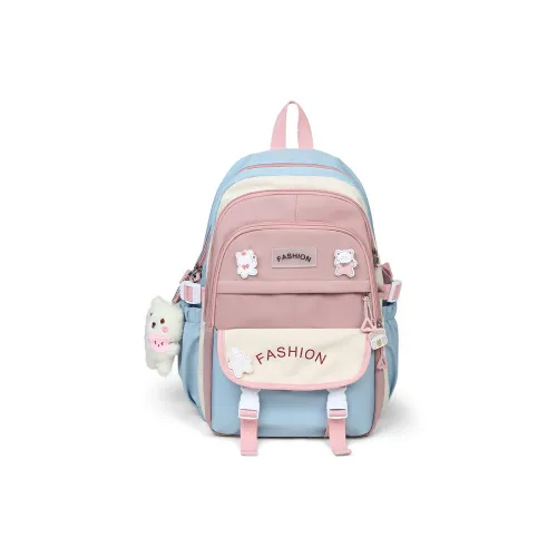 Kevin Cohen Fabric Backpack Regular Unisex Blue/Black/Pink/White