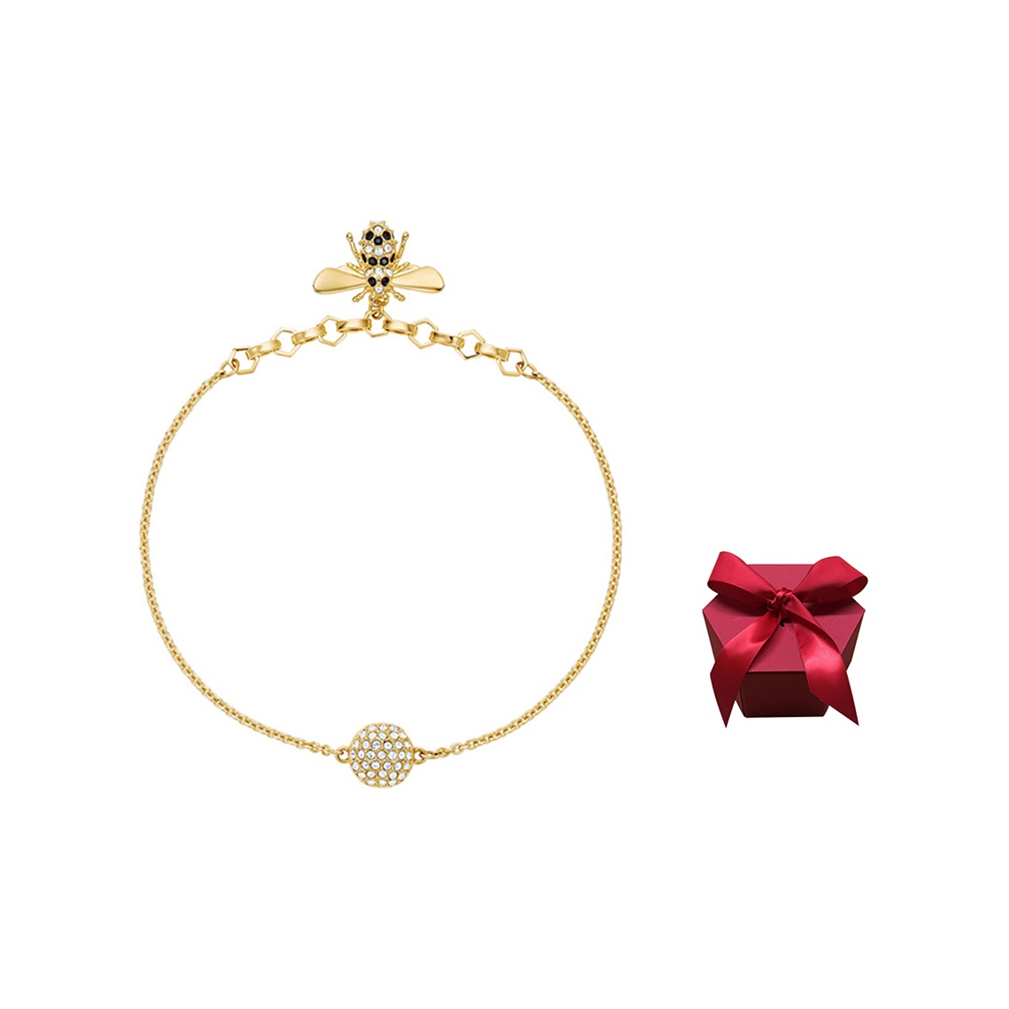 Swarovski Remix Collection Women s Bee Strand Bracelet Gold