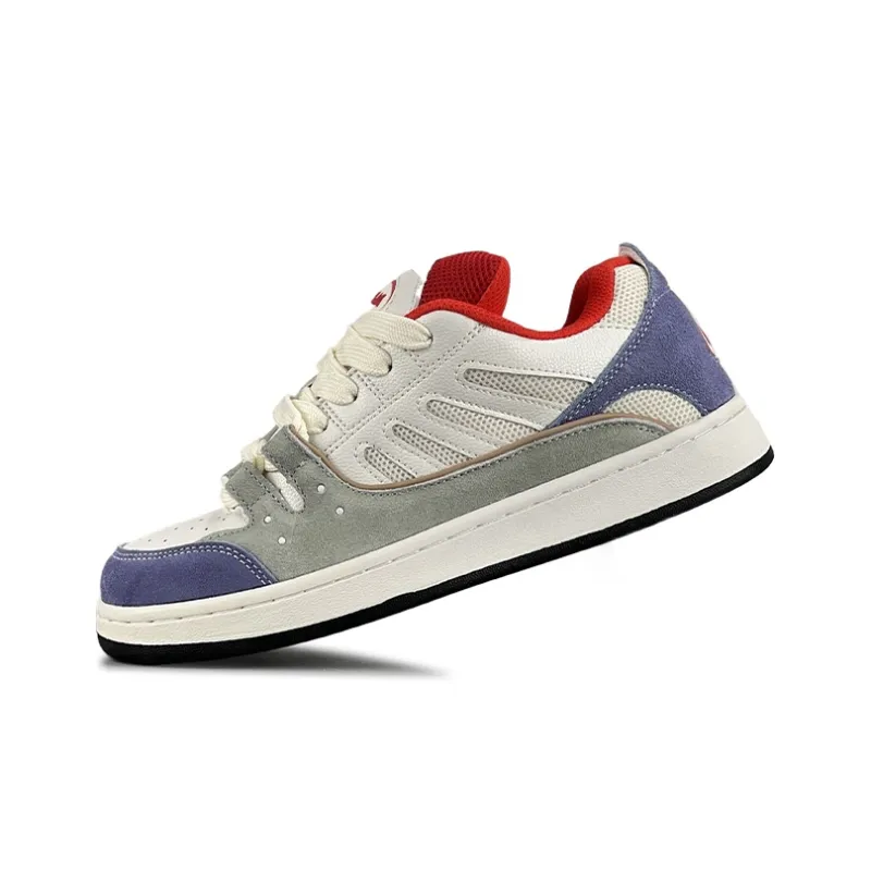 LuzaoT SUPER DRAG Puffy Shoes Anti Slip Wear Resistant Low Top Skateboard Shoes Women's Taro Purple-3