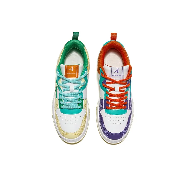 A1 Mismatched Shoes Coverage Balance Wear-Resistant Low-Top Skateboard Shoes Unisex-2