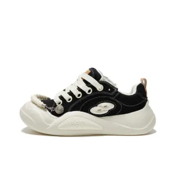 FATMOD Anti-Slip And Wear-Resistant Lightweight Low-Top Canvas Shoes Unisex Black
