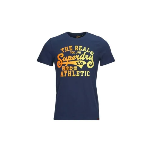 SUPERDRY T-Shirts Men Marine Blue