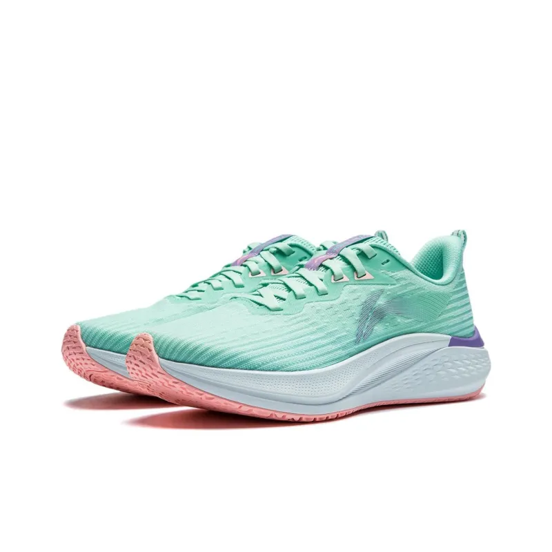 LiNing Red Hare 7 Cushioning, Slip Resistant, Lightweight Low Top Running Shoes Women's Aqua Green-2