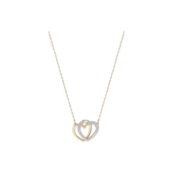 Swarovski DEAR Gold Plated Necklaces Women's Rose Gold
