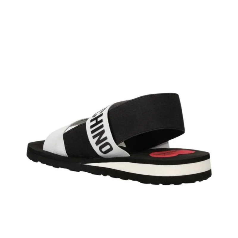 LOVE MOSCHINO Casual Sandal Women's White Black-4