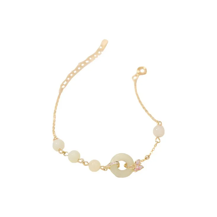 NAME.S Bracelets Pale Greenish White Jade Women's-0