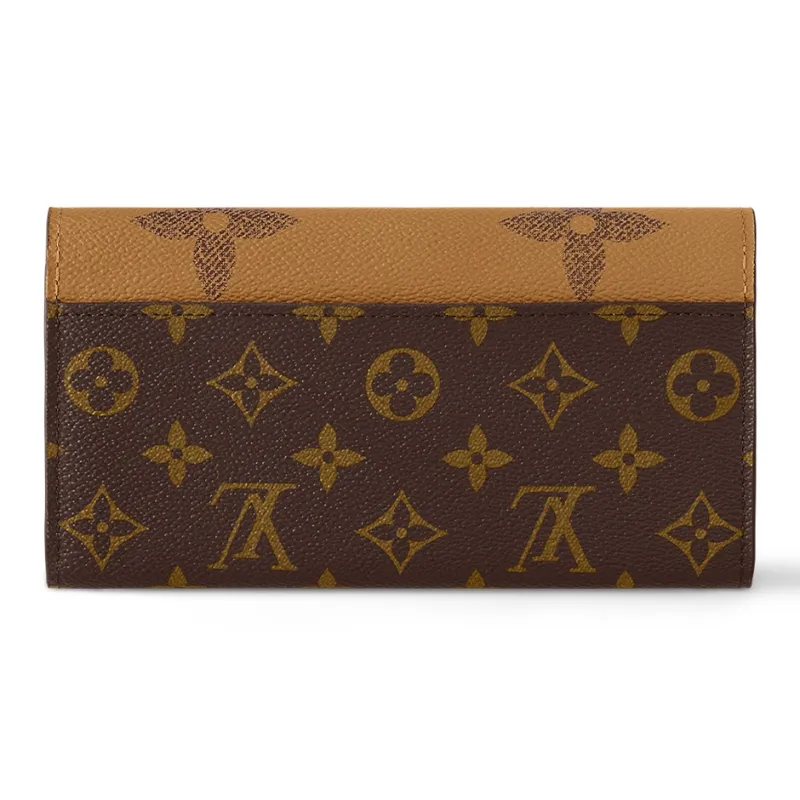 LOUIS VUITTON Sarah Wallet Monogram Reverse Brown-2