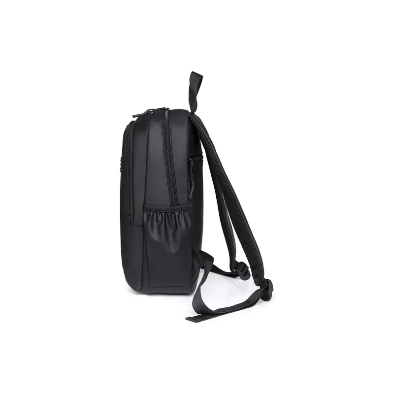 KINGSONS PU Backpack Men's Gray/Black/Green-8