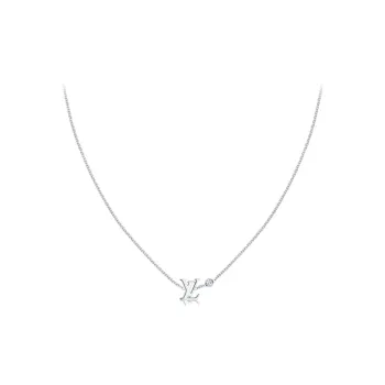 LOUIS VUITTON Idylle Blossom Lv Pendant White Gold And Diamond