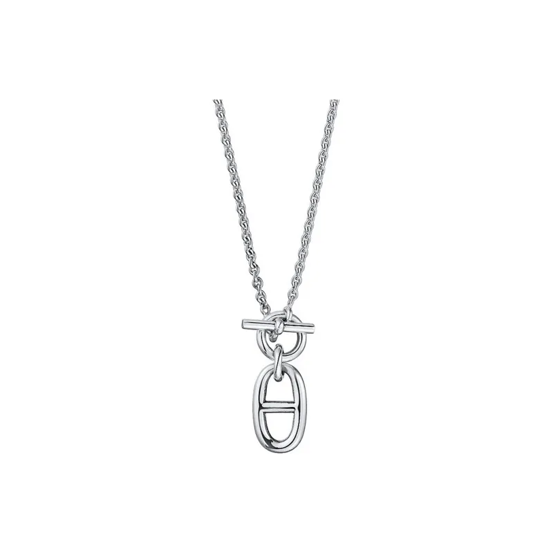 HERMES Chaine D'Ancre 925 Sterling Silver Necklaces Men's-0