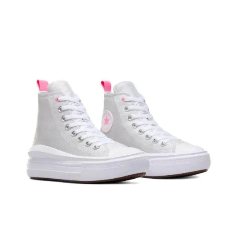Chuck Taylor All Star Converse Move Platform High GS 'Sparkle'-2
