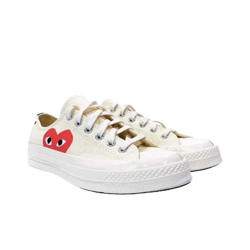 Converse Comme Des Garçons Play X Chuck Taylor All Star Low 'White'-2