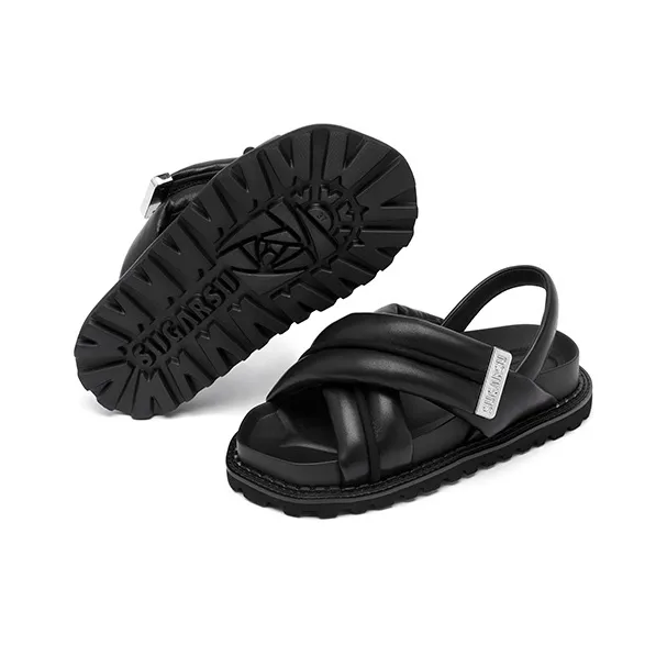 SugarSu Beach Sandals Women's Black-4