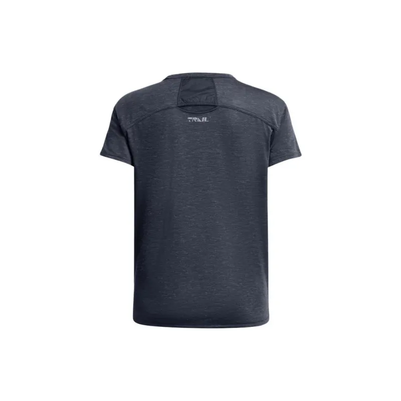 Under Armour Drop Shoulder Sleeve T Shirt Women's Downpour Gray-1