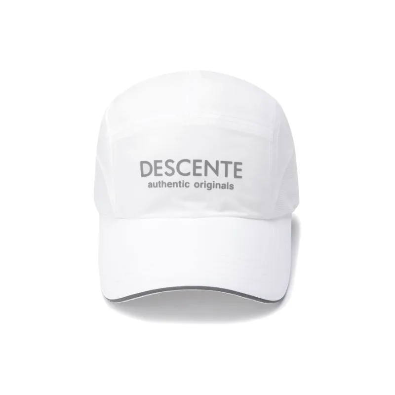DESCENTE Nylon Baseball Caps Unisex White-1