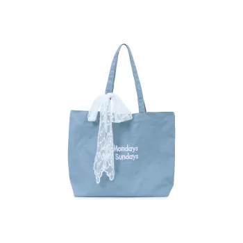 OTA Carefree Weekend Lace Canvas Bag Niche Advanced Denim Blue Shoulder Bag Regular Women's