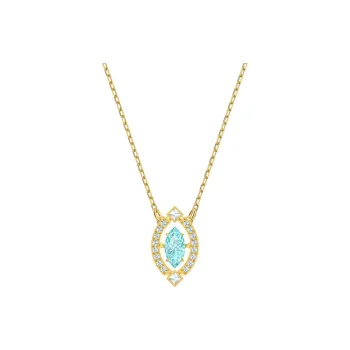 Swarovski Crystal Necklaces Women's Gold